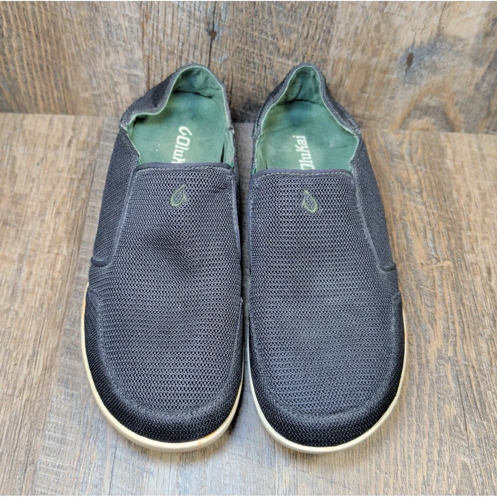 Olukai Nohea Mesh Slip-On All Weather Lightweight Sneaker Men's 8.5 Navy Blue